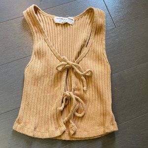 UO Project Social T Tan Tie Tank (worn once!)